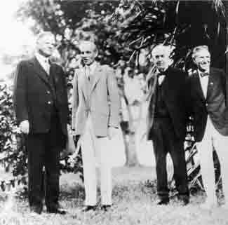 President Hover, Ford, Edison, Firestone